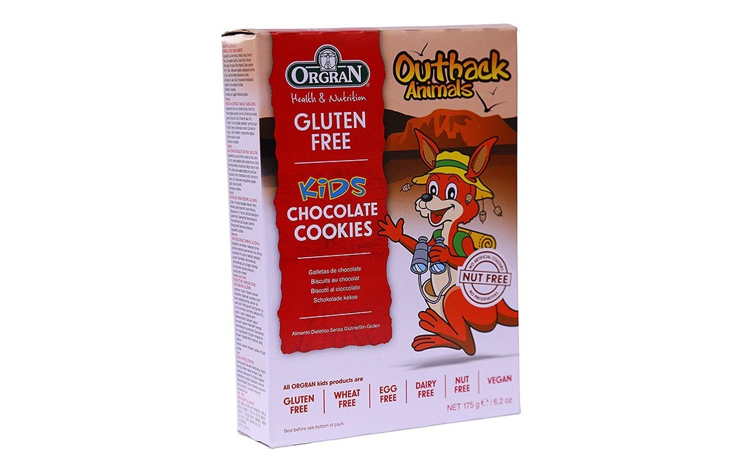 Orgran Gluten Free Kids Chocolate Cookies   Box  175 grams